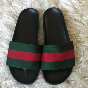NEW Gucci-Style Stripes Slides Sandals